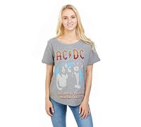 AC/DC ACDC-Highway World Tour 79' -Ladies Fashion T Sml T-Shirt, Grigio (Graphite Grh), 42 (Taglia Unica: Small) Donna