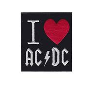 Ac Dc Acdc I Love Distintivo Ricamato Applicazioni Il Ferro Sulla Toppa Patch Accessorio