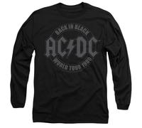 AC/DC ACDC Tour Emblem T-Shirt Unisex a Maniche Lunghe, Nero, XXL