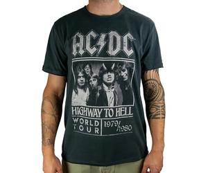 AC/DC Amplified Collection - Highway To Hell Poster Uomo T-Shirt Carbone Regular
