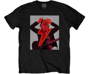 AC/DC Angus Finger Horns Black S Maglietta