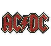 AC/DC Application Logo patch toppa, Officially Licensed Products Classic Rock Artwork Iron-On / Sew-On, Embroidered patch toppa