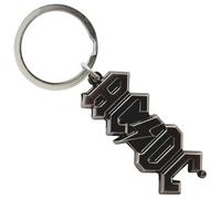 Ac/Dc Argento Voltage Band Logo 3D Portachiavi Keychain Size One Size