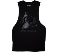 AC/DC Back In Black Bell Sleeveless autorizzato Uomo maglietta