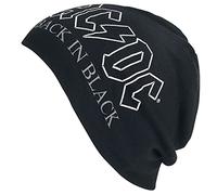 AC/DC Back in Black - Berretto Leggero Unisex, Colore: Nero, Nero, Taglia Unica