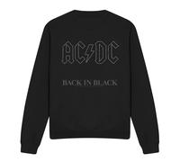 AC/DC Back In Black Felpa Adulto Unisex (TV11138)
