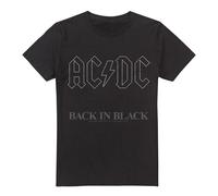 AC/DC Back In Black Maglietta Uomo (TV13301)
