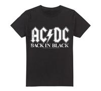 AC/DC Back In Black Maglietta Uomo (TV13345)