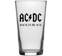 AC/DC Back In Black Unisex Boccale birra trasparente vetro 0,5 l