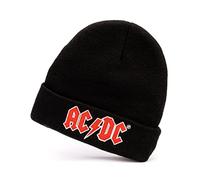AC/DC Beanie Unisex Men Donne Black Brascia Lana Bandiera Brascia Lana Taglia Unica
