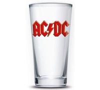 AC/DC Bicchiere in vetro trasparente, 9 x 9 x 15 cm