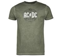 AC/DC Black Ice Uomo T-Shirt Verde 100% Cotone Regular