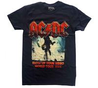 AC/DC Blow Up Your Video / World Tour 1988 Black L Maglietta