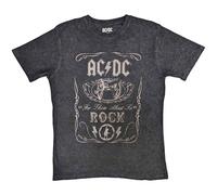 AC/DC Cannon Swig Wash Collection Dip-Dye On Black M Maglietta
