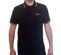 AC/DC Classic Logo Polo Shirt autorizzato Uomo maglietta
