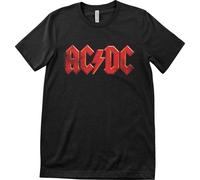 AC/DC Distressed Logo Black 2XL Maglietta