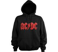 AC/DC Distressed Logo Black S Felpa con cappuccio