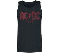 AC/DC EST. 1973 Uomo Canotta Nero 100% Cotone Regular
