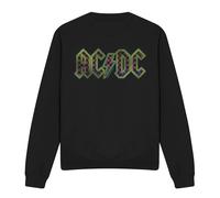 AC/DC Felpa Logo a Scacchiera Gradiente Adulto Unisex (TV11166)