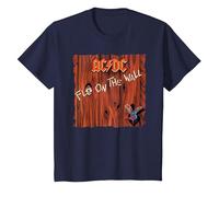 AC/DC Fly On The Wall Copertina Album Maglietta, Bambini, Navy, 10 Anni