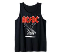 AC/DC Fly On The Wall World Tour 1985 Bianco Lineart Canotta