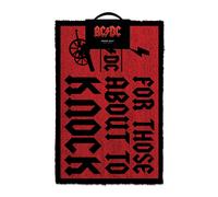 AC/DC For Those About To Knock Zerbino 60x40cm Doormat PYRAMID INTERNATIONAL