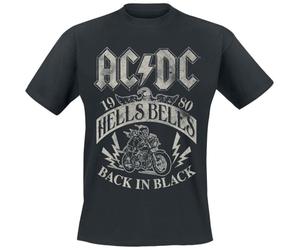 AC/DC Hells Bells 1980 Unisex T-Shirt Nero XXL 100% Cotone Regular