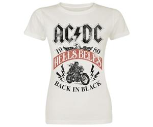 AC/DC Hells Bells Donna T-Shirt Panna L 100% Cotone Regular