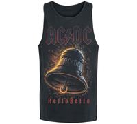 AC/DC Hells Bells Uomo Canotta Nero 100% Cotone Regular