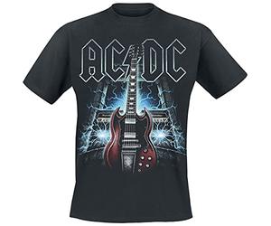AC/DC High Voltage Guitar Uomo T-Shirt Nero M 100% Cotone Regular