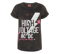AC/DC High Voltage Maglietta Lavaggio acido Ragazze (NS7326)