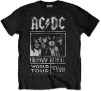 AC/DC Highway to Hell World Tour 1979/1980 Black L Maglietta