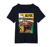 AC/DC Imola Italia Autodromo Internazionale 2025 Maglietta, Donna Plus-Size, Nero, 2X