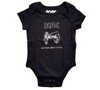 AC/DC Kids Baby Grow: About to Rock - 3 - 6 Months - Black