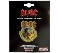 AC/Dc - Let There Be Rock Tour '77 - Risvolto/Cappello Pin - Nuovo - Musica
