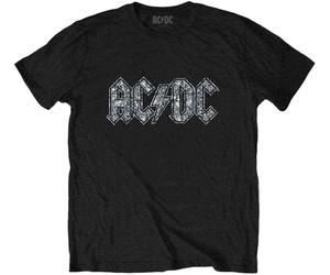 AC/DC Logo Embellished Black S Maglietta