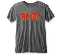 AC/DC T-shirt Ac M Unisex Grigio con logo