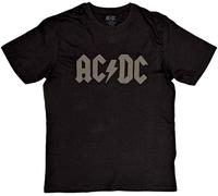 AC/DC Logo Hi-Build Black S Maglietta