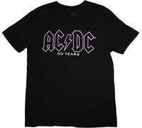 AC/DC Logo History Black S Maglietta