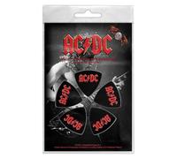 Ac/Dc Logo Tri-Tip Guitar Pick Pack Set Of 5 Size One Size