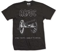 AC/DC Maglietta About to Rock Unisex Black S
