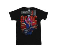 AC/DC Maglietta Angus Bianco Bandiera del Regno Unito Uomo (BI7311)