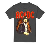 AC/DC Maglietta Fuoco E Corna Adulto Unisex (TV17435)