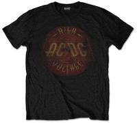 ACDC AC/dc High Voltage Vintage T-Shirt, Nero (Black Black), Medium Uomo
