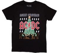 AC/DC Maglietta Merry Christmas Unisex Black S