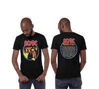 AC/DC MEACDCRTS030 Magliette Donna, Nero, L Uomo