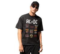 AC/DC MEACDCRTS033 Magliette Donna, Nero, XL Uomo