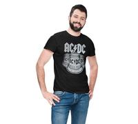 AC/DC MEACDCRTS050 Magliette Donna, Nero, 3XL Uomo