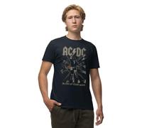 AC/DC Meacdcrts081 T-Shirt, Navy, S Uomo