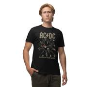 AC/DC Meacdcrts081 T-Shirt, Nero, L Uomo